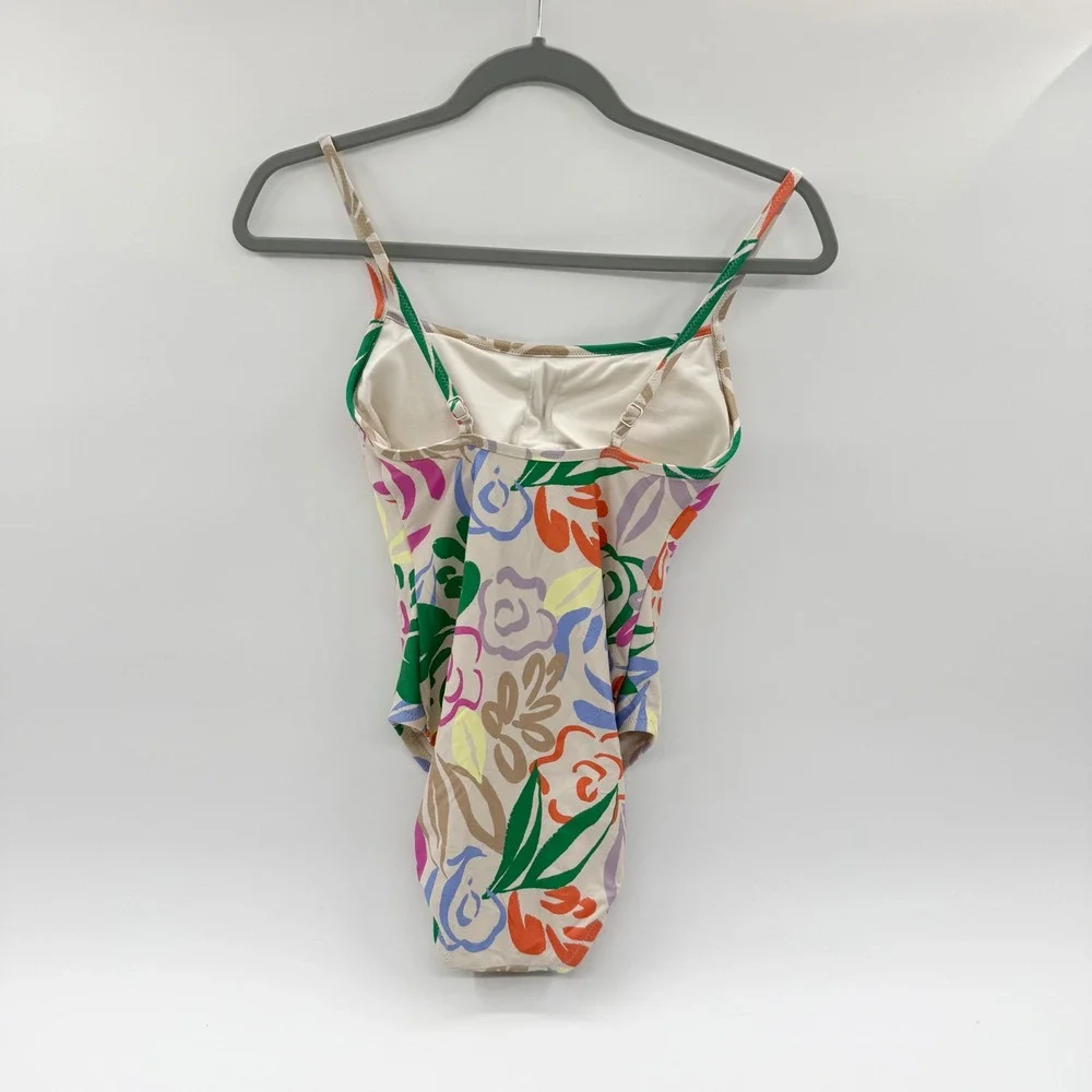 Gap Women Floral One Piece‎ Swimsuit Multi Color Botanical Print S 682425-12-1